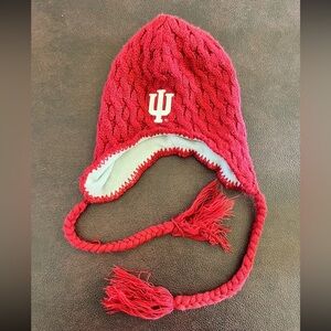 IU Indiana University Hoosiers Knit Kids Hat with Tassles